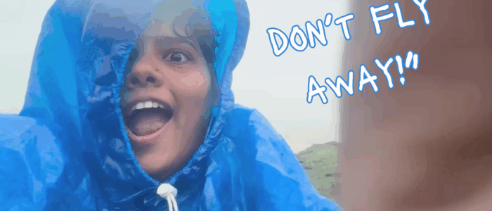 funny girl at vagator beach goa